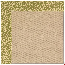 Capel Rugs Creative Concepts Cane Wicker - Coral Cascade Avocado (225) Rectangle 10' x 14' Area Rug