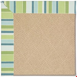 Capel Rugs Creative Concepts Cane Wicker - Capri Stripe Breeze (430) Rectangle 10' x 14' Area Rug