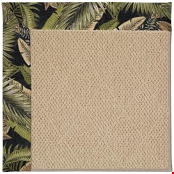 Capel Rugs Creative Concepts Cane Wicker - Bahamian Breeze Coal (325) Rectangle 12' x 12' Area Rug