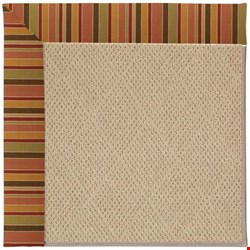 Capel Rugs Creative Concepts Cane Wicker - Tuscan Stripe Adobe (825) Rectangle 12' x 15' Area Rug