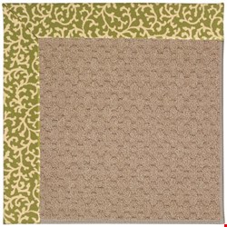 Capel Rugs Creative Concepts Grassy Mountain - Coral Cascade Avocado (225) Octagon 4' x 4' Area Rug