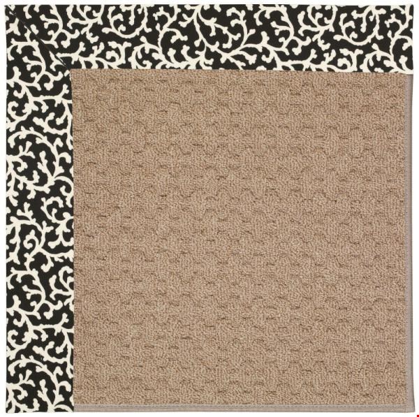 Capel Rugs Creative Concepts Grassy Mountain - Coral Cascade Ebony (385) Octagon 4' x 4' Area Rug