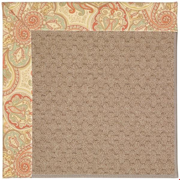 Capel Rugs Creative Concepts Grassy Mountain - Paddock Shawl Persimmon (810) Octagon 4' x 4' Area Rug