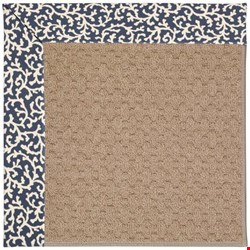 Capel Rugs Creative Concepts Grassy Mountain - Coral Cascade Navy (450) Rectangle 6' x 6' Area Rug