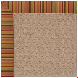 Capel Rugs Creative Concepts Grassy Mountain - Tuscan Stripe Adobe (825) Rectangle 6' x 6' Area Rug
