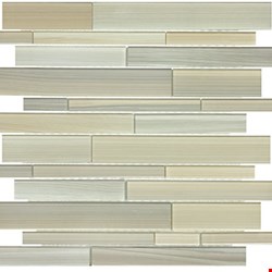 Anatolia Bliss Fusion Glass Mosaic Random Strip : Plantation 35-036