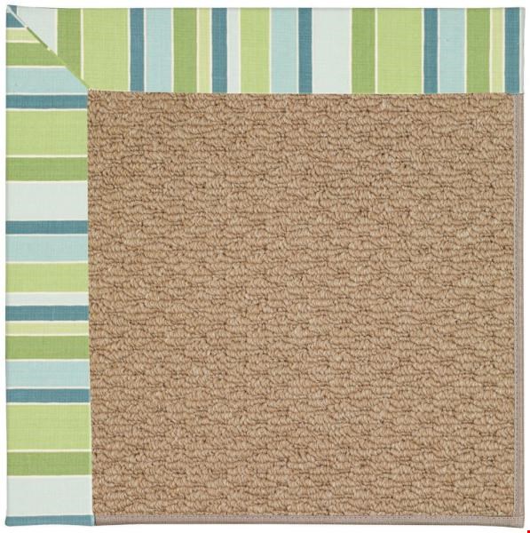 Capel Rugs Creative Concepts Raffia - Capri Stripe Breeze (430) Octagon 4' x 4' Area Rug