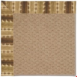 Capel Rugs Creative Concepts Raffia - Java Journey Chestnut (750) Octagon 6' x 6' Area Rug