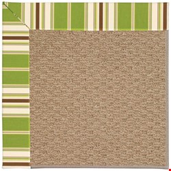 Capel Rugs Creative Concepts Raffia - Tux Stripe Green (214) Octagon 10' x 10' Area Rug