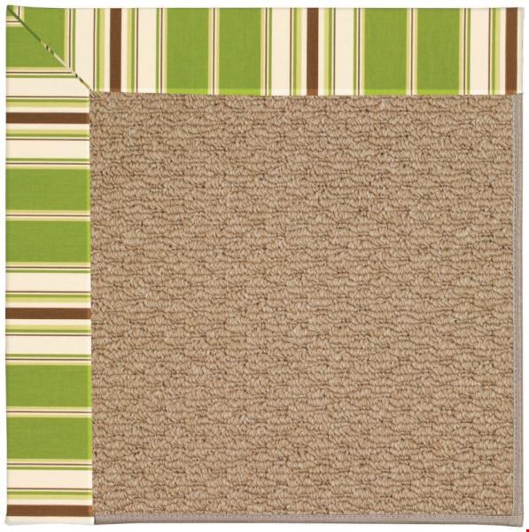 Capel Rugs Creative Concepts Raffia - Tux Stripe Green (214) Octagon 10' x 10' Area Rug