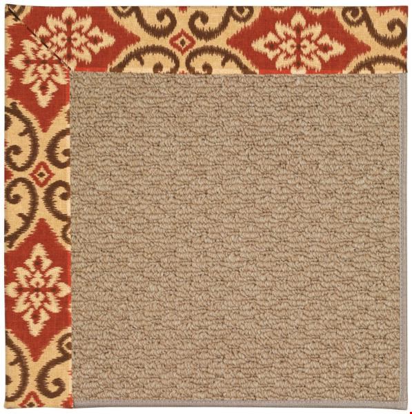 Capel Rugs Creative Concepts Raffia - Shoreham Brick (800) Octagon 12' x 12' Area Rug