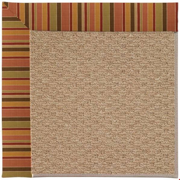 Capel Rugs Creative Concepts Raffia - Tuscan Stripe Adobe (825) Rectangle 5' x 8' Area Rug