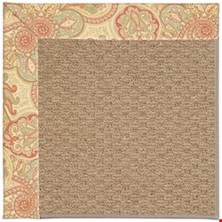 Capel Rugs Creative Concepts Raffia - Paddock Shawl Persimmon (810) Rectangle 6' x 6' Area Rug