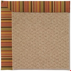 Capel Rugs Creative Concepts Raffia - Tuscan Stripe Adobe (825) Rectangle 7' x 9' Area Rug