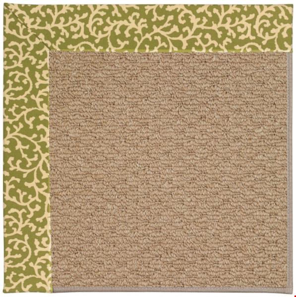 Capel Rugs Creative Concepts Raffia - Coral Cascade Avocado (225) Rectangle 12' x 12' Area Rug