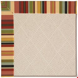 Capel Rugs Creative Concepts White Wicker - Sidewalk Lacquer-Ebony (920) Octagon 4' x 4' Area Rug