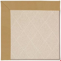 Capel Rugs Creative Concepts White Wicker - Canvas Brass (180) Octagon 6' x 6' Area Rug