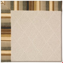 Capel Rugs Creative Concepts White Wicker - Kalani Coal (330) Octagon 6' x 6' Area Rug