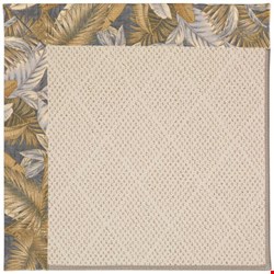 Capel Rugs Creative Concepts White Wicker - Bahamian Breeze Ocean (420) Octagon 6' x 6' Area Rug