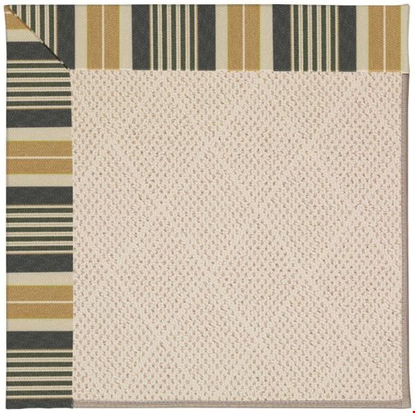 Capel Rugs Creative Concepts White Wicker - Long Hill Ebony (340) Octagon 8' x 8' Area Rug