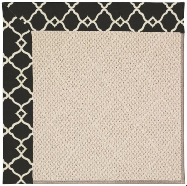 Capel Rugs Creative Concepts White Wicker - Arden Black (346) Octagon 8' x 8' Area Rug