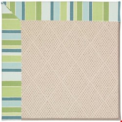 Capel Rugs Creative Concepts White Wicker - Capri Stripe Breeze (430) Octagon 10' x 10' Area Rug