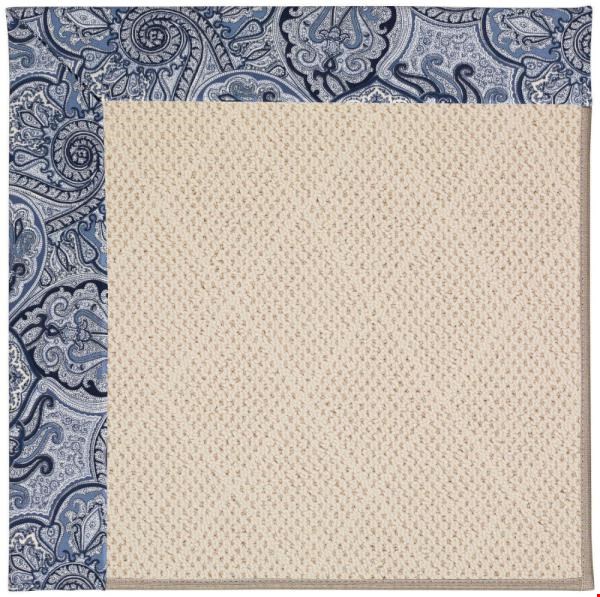 Capel Rugs Creative Concepts White Wicker - Paddock Shawl Indigo (475) Octagon 12' x 12' Area Rug