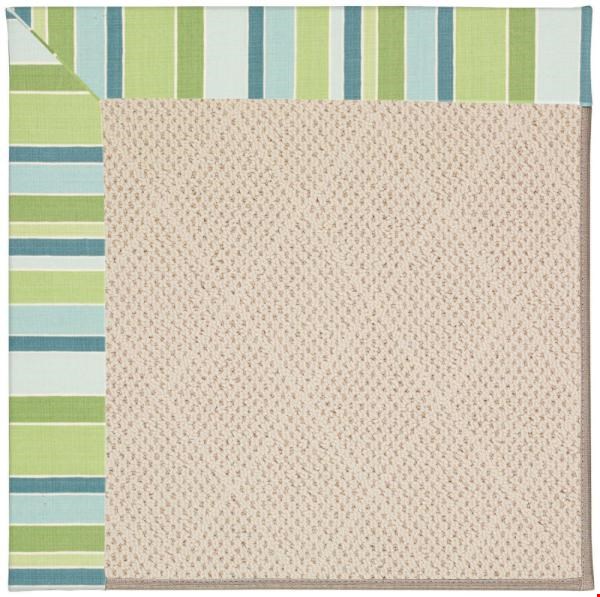 Capel Rugs Creative Concepts White Wicker - Capri Stripe Breeze (430) Runner 2' 6" x 8' Area Rug