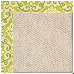 Capel Rugs Creative Concepts White Wicker - Shoreham Kiwi (220) Rectangle 4' x 4' Area Rug