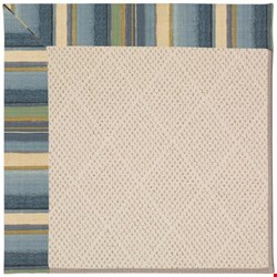 Capel Rugs Creative Concepts White Wicker - Kalani Ocean (417) Rectangle 4' x 4' Area Rug