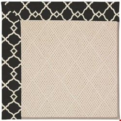 Capel Rugs Creative Concepts White Wicker - Arden Black (346) Rectangle 4' x 6' Area Rug