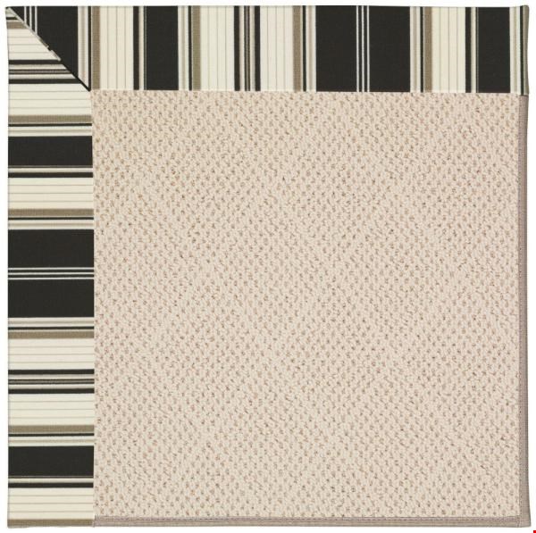 Capel Rugs Creative Concepts White Wicker - Down The Lane Ebony (370) Rectangle 4' x 6' Area Rug