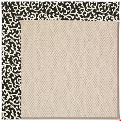 Capel Rugs Creative Concepts White Wicker - Coral Cascade Ebony (385) Rectangle 5' x 8' Area Rug