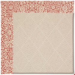Capel Rugs Creative Concepts White Wicker - Imogen Cherry (520) Rectangle 6' x 6' Area Rug