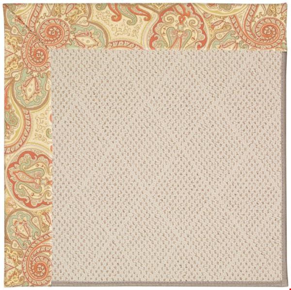 Capel Rugs Creative Concepts White Wicker - Paddock Shawl Persimmon (810) Rectangle 7' x 9' Area Rug