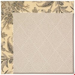 Capel Rugs Creative Concepts White Wicker - Cayo Vista Graphic (315) Rectangle 8' x 8' Area Rug