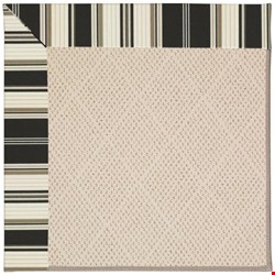 Capel Rugs Creative Concepts White Wicker - Down The Lane Ebony (370) Rectangle 8' x 8' Area Rug