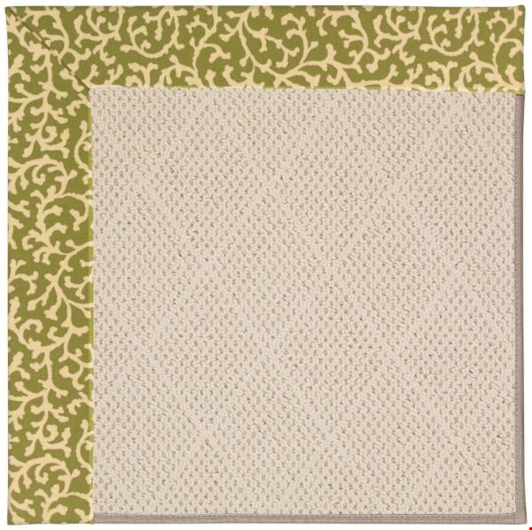 Capel Rugs Creative Concepts White Wicker - Coral Cascade Avocado (225) Rectangle 8' x 10' Area Rug