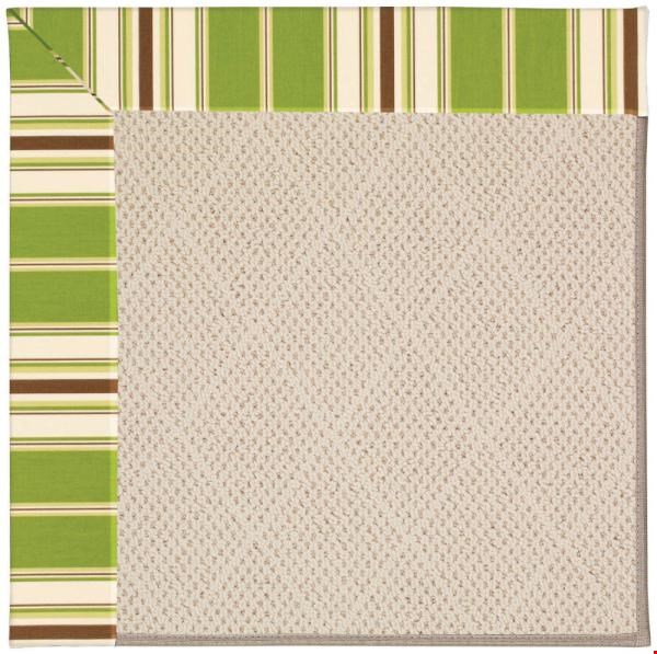 Capel Rugs Creative Concepts White Wicker - Tux Stripe Green (214) Rectangle 10' x 10' Area Rug