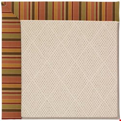 Capel Rugs Creative Concepts White Wicker - Tuscan Stripe Adobe (825) Rectangle 10' x 14' Area Rug
