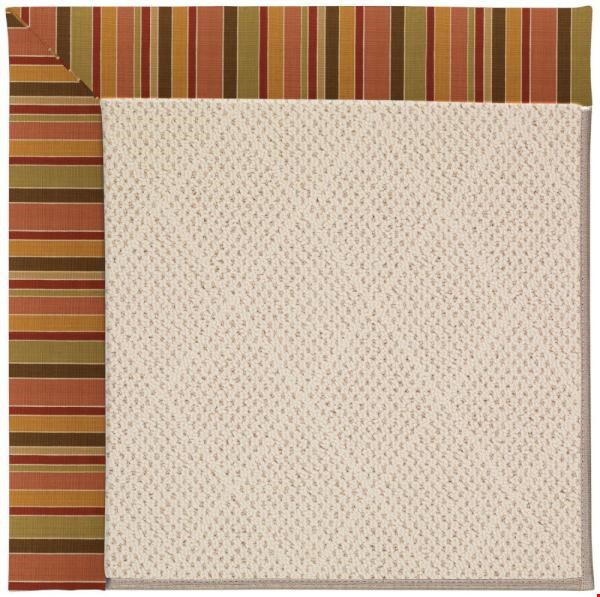 Capel Rugs Creative Concepts White Wicker - Tuscan Stripe Adobe (825) Rectangle 12' x 12' Area Rug