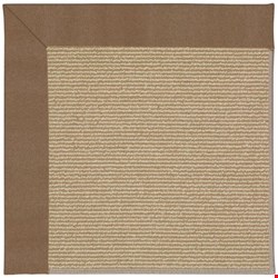 Capel Rugs Creative Concepts Sisal - Canvas Cocoa (747) Octagon 4' x 4' Area Rug