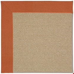 Capel Rugs Creative Concepts Sisal - Canvas Rust (837) Octagon 4' x 4' Area Rug