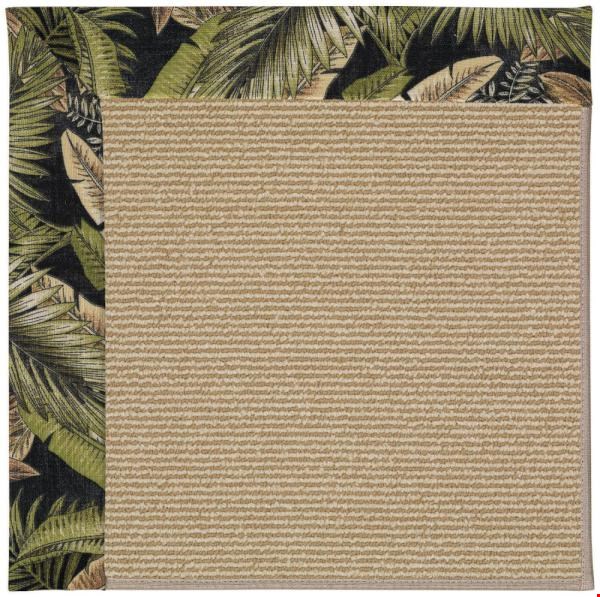 Capel Rugs Creative Concepts Sisal - Bahamian Breeze Coal (325) Octagon 6' x 6' Area Rug