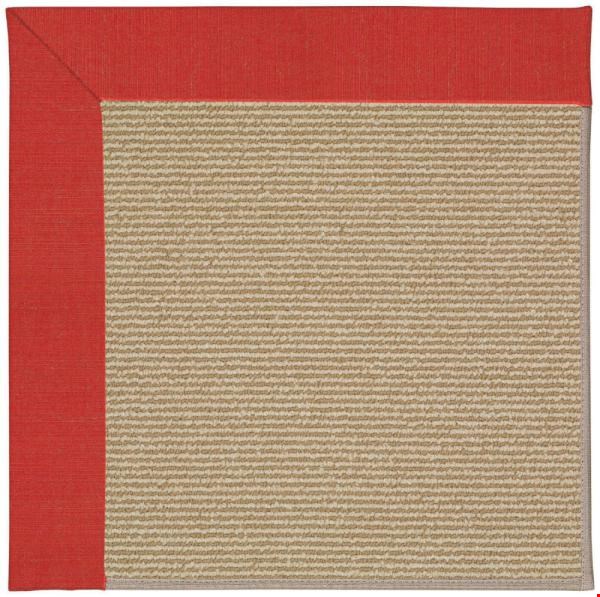 Capel Rugs Creative Concepts Sisal - Dupione Crimson (575) Octagon 6' x 6' Area Rug