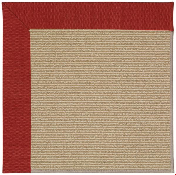 Capel Rugs Creative Concepts Sisal - Canvas Cherry (537) Octagon 12' x 12' Area Rug
