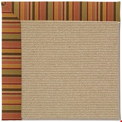Capel Rugs Creative Concepts Sisal - Tuscan Stripe Adobe (825) Rectangle 3' x 5' Area Rug