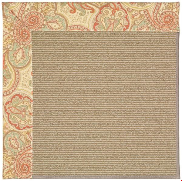Capel Rugs Creative Concepts Sisal - Paddock Shawl Persimmon (810) Rectangle 6' x 6' Area Rug