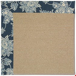 Capel Rugs Creative Concepts Sisal - Bandana Indigo (465) Rectangle 8' x 8' Area Rug