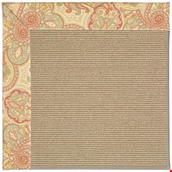 Capel Rugs Creative Concepts Sisal - Paddock Shawl Persimmon (810) Rectangle 12' x 12' Area Rug
